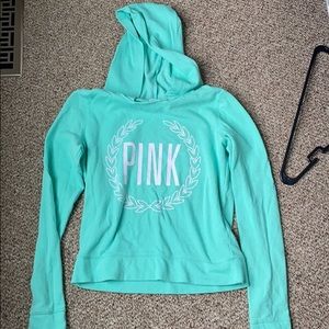 pink hoodie